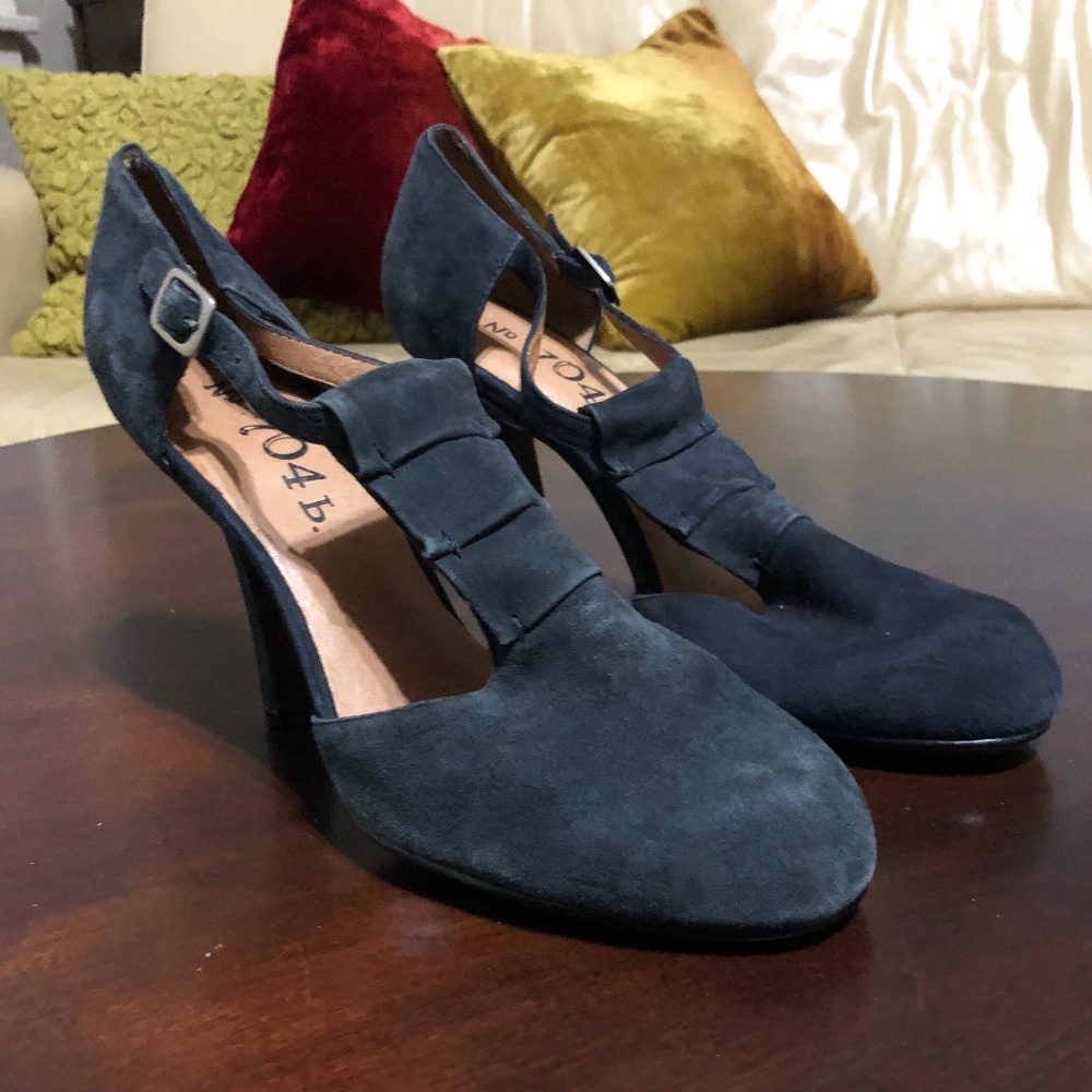 Blue Suede Heels